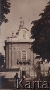1935, Horodenka, woj. Stanisławów, Polska.
Cerkiew parafialna pod wezwaniem Najświętszej Marii Pannny.
Fot. NN, zbiory Ośrodka KARTA, kolekcję Edwarda Skrzyńskiego udostępniła Izabella Srzednicka