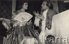 Grudzien 1957, Strzelce Opolskie, Polska.
 Zakład Karny w Strzelcach Opolskich. Teatr więzienny 