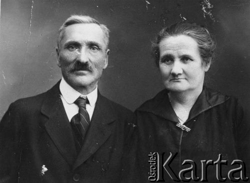 1933, Kiszyniów, Rumunia.
Maria Małas i Sebastian Małas - dziadkowie Tadeusza Gaydamowicza.
Fot. NN, zbiory Ośrodka KARTA, udostępnił Tadeusz Gaydamowicz.