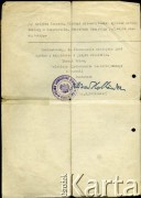 4.08.1945, Bukareszt, Rumunia.
Świadectwo uczęszczania na wykłady I, II i III roku Tadeusza Gaydamowicza na Wydziale  Architektury Politechniki w Bukareszcie. Tłumaczenie na język polski. Strona 2.
Fot. zbiory Ośrodka KARTA, udostępnił Tadeusz Gaydamowicz.
