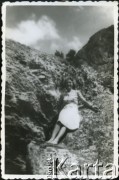 Lipiec 1942, Campulung Muscel, Rumunia.
Polscy uchodźcy w Rumunii podczas II wojny światowej. Kolonie letnie dla polskich studentów. NN podczas górskiej wycieczki.
Fot. NN, zbiory Ośrodka KARTA, udostępnił Tadeusz Gaydamowicz.