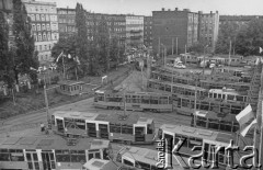 31.08.1980, Wrocław, Polska.
Strajk pracowników zajezdni tramwajowej nr 2 przy ul. Słowiańskiej.
Fot. NN, zbiory Ośrodka KARTA, udostępnił Zygmunt Pogroszowski.

