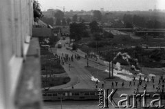 31.08.1982, Wrocław (plac Strzelecki), Polska.
Stan wojenny - oddziały ZOMO (Zmotoryzowane Odwody Milicji Obywatelskiej) podczas rozpędzania niezależnej manifestacji, zorganizowanej przez podziemne struktury 