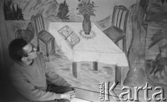Lata 60., Niwnica koło Nysy, Polska.
Wyznawca Stolicy Bożej i Barankowej Apostołów w Duchu i Prawdzie, Alfa i Omega, Początek i Koniec. 
Fot. Irena Jarosińska, zbiory Ośrodka KARTA