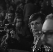 3.01.1977, Polska.
Roman Polański w czasie spotkania z publicznością.
Fot. Irena Jarosińska, zbiory Ośrodka Karta.