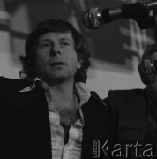 3.01.1977, Polska.
Roman Polański w czasie spotkania z publicznością.
Fot. Irena Jarosińska, zbiory Ośrodka Karta.