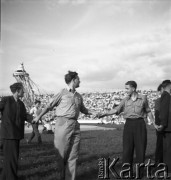 31.07.1955 - 4.08.1955, Warszawa, Polska.
V Światowy Festiwal Młodzieży i Studentów o Pokój i Przyjaźń. Uczestnicy festiwalu.
Fot. Irena Jarosińska, zbiory Ośrodka KARTA