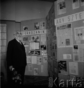 1963, Sieradz, Polska
Ary Sternfeld (Szternfeld) - pionier kosmonautyki.
Fot. Irena Jarosińska, zbiory Ośrodka KARTA