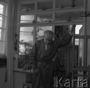 1963-1978, Warszawa, Polska
Profesor Juliusz Studnicki - malarz i wykładowca Akademii Sztuk Pięknych w Warszawie.
Fot. Irena Jarosińska, zbiory Ośrodka KARTA