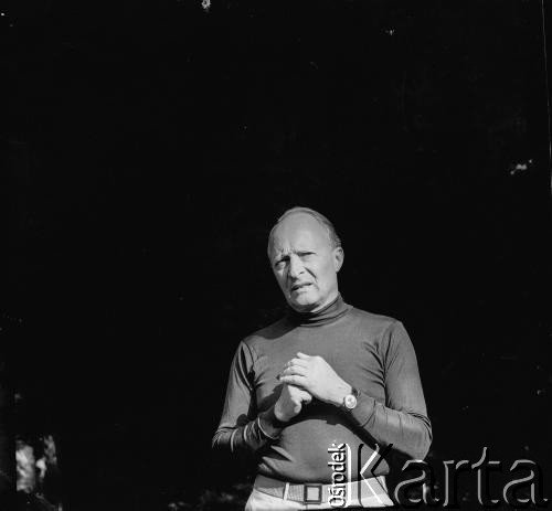 Lata 60., Polska.
Kompozytor Witold Lutosławski.
Fot. Irena Jarosińska, zbiory Ośrodka KARTA