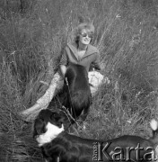 Lata 60., Warszawa, Polska.
Żona aktora i piosenkarza Jerzego Michotka.
Fot. Irena Jarosińska, zbiory Ośrodka KARTA