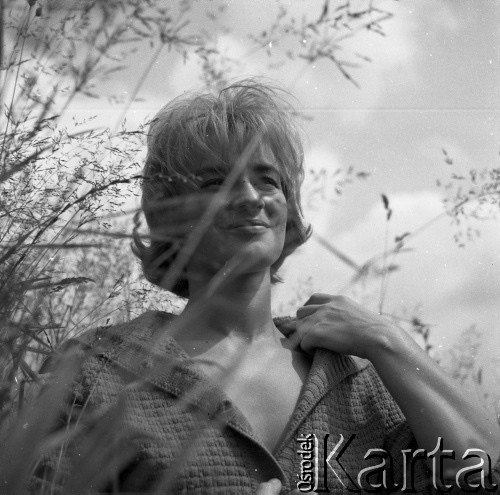 Lata 60., Warszawa, Polska.
Żona aktora i piosenkarza Jerzego Michotka.
Fot. Irena Jarosińska, zbiory Ośrodka KARTA
