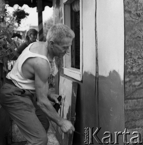 Lata 60. lub 70., Kraków, Polska.
Ogródki działkowe.
Fot. Irena Jarosińska, zbiory Ośrodka KARTA