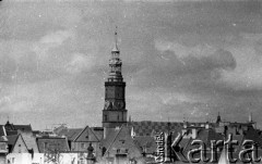 Lata 50. lub 60., Wrocław, Polska.
Wieża Ratusza.
Fot. Irena Jarosińska, zbiory Ośrodka KARTA