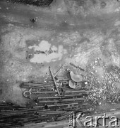 1954-1955, Warszawa, Polska
Widok z okna pracowni Ireny Jarosińskiej w Alei Świerczewskiego 95/99. 
Fot. Irena Jarosińska, zbiory Ośrodka KARTA