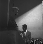 Sierpień 1956, Sopot, Polska
I Ogólnopolski Festiwal Muzyki Jazzowej. Muzyk za kulisami.
Fot. Irena Jarosińska, zbiory Ośrodka KARTA