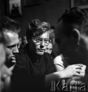 1954-1958, Warszawa, Polska.
Teatr na Tarczyńskiej (ul. Tarczyńska 11). Na zdjęciu Krzysztof Komeda.
Fot. Irena Jarosińska, zbiory Ośrodka Karta.