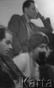 22.01.1959, Warszawa, Polska
Spotkanie Klubu Krzywego Koła w Staromiejskim Domu Kultury. Tematem dyskusji była polityka kulturalna po XII Plenum PZPR. 
Fot. Irena Jarosińska, zbiory Ośrodka KARTA