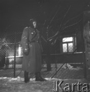 Lata 50., Warszawa, Polska
Milicjant.
Fot. Irena Jarosińska, zbiory Ośrodka KARTA