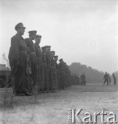 1950-1960, Nowa Huta, Kraków, Polska.
Ćwiczenia wojskowe.
Fot. Irena Jarosińska, zbiory Ośrodka KARTA. 



