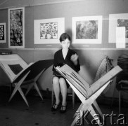 Lata 60., Polska.
Modelka i aktorka Teresa Tuszyńska.
Fot. Irena Jarosińska, zbiory Ośrodka KARTA