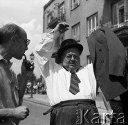 1959, Warszawa, Polska.
Plan zdjęciowy do filmu 