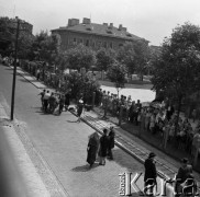 1959, Warszawa, Polska.
Plan zdjęciowy do filmu 