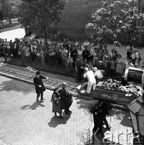 1959, Warszawa, Polska.
Plan zdjęciowy do filmu 