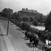 1959, Warszawa, Polska.
Plan zdjęciowy do filmu 