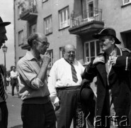 1959, Warszawa, Polska.
Plan zdjęciowy do filmu 