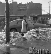 Lata 50., Warszawa, Polska.
Ulica Marszałkowska.
Fot. Irena Jarosińska, zbiory Ośrodka KARTA
