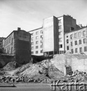 Lata 50., Warszawa, Polska.
Ulica Tamka.
Fot. Irena Jarosińska, zbiory Ośrodka KARTA