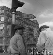 Lata 50., Warszawa, Polska.
Plac Trzech Krzyży.
Fot. Irena Jarosińska, zbiory Ośrodka KARTA