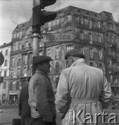 Lata 50., Warszawa, Polska.
Plac Trzech Krzyży.
Fot. Irena Jarosińska, zbiory Ośrodka KARTA