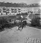 Lata 50., Warszawa, Polska.
Mariensztat.
Fot. Irena Jarosińska, zbiory Ośrodka KARTA