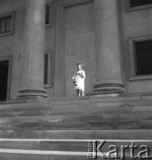 Lata 50., Warszawa, Polska.
Kościół św. Aleksandra na Placu Trzech Krzyży.
Fot. Irena Jarosińska, zbiory Ośrodka KARTA