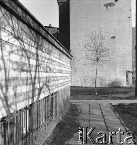 Lata 50., Warszawa, Polska.
Budynki.
Fot. Irena Jarosińska, zbiory Ośrodka KARTA