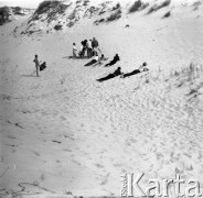 1959, Łeba, Polska.
Plan zdjęciowy do filmu 