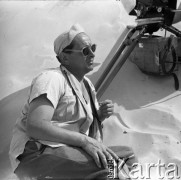 1959, Łeba, Polska.
Plan zdjęciowy do filmu 