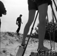 1959, Łeba, Polska.
Plan zdjęciowy do filmu 
