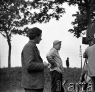 1959, Łeba, Polska.
Plan zdjęciowy do filmu 
