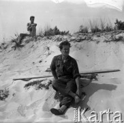 1959, Łeba, Polska.
Plan zdjęciowy do filmu 