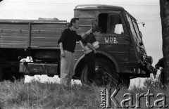 1959, Łeba, Polska.
Plan zdjęciowy do filmu 