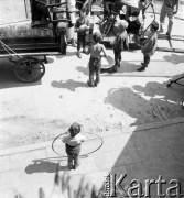 1958, Kazimierz Dolny, Polska.
Plan zdjęciowy filmu 