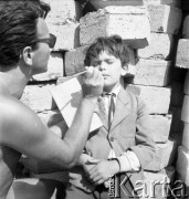 1958, Kazimierz Dolny, Polska.
Plan zdjęciowy filmu 
