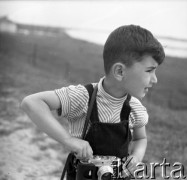 Lata 50., Polska.
Andrzej Pieniążek - syn Stanisława Pieniążka.
Fot. Irena Jarosińska, zbiory Ośrodka KARTA