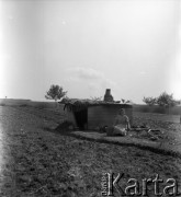 1958, Polska.
Koczowisko cygańskie.
Fot. Irena Jarosińska, zbiory Ośrodka KARTA