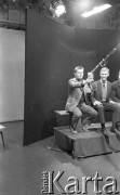 Ok. 1961, Warszawa, Polska.
Studio telewizyjne.
Fot. Irena Jarosińska, zbiory Ośrodka KARTA