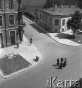 lata 50-te, Warszawa, Polska
Skrzyżowanie ul. Inżynierskiej i Małej.
Fot. Irena Jarosińska, zbiory Ośrodka KARTA
