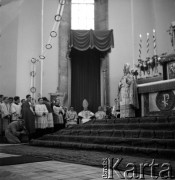 30.10.1955, Katowice, Polska.
Konsekracja Archikatedry Chrystusa Króla prowadzona przez ordynariusza częstochowskiego Zdzisława Golińskiego.
Fot. Irena Jarosińska, zbiory Ośrodka KARTA
